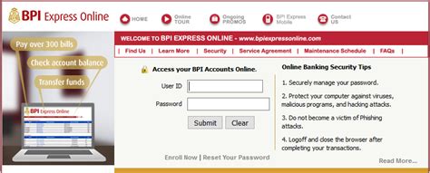 bpi online balance inquiry|log in bpi express online.